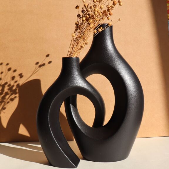 Duo "Vases Enlacés" - céramique