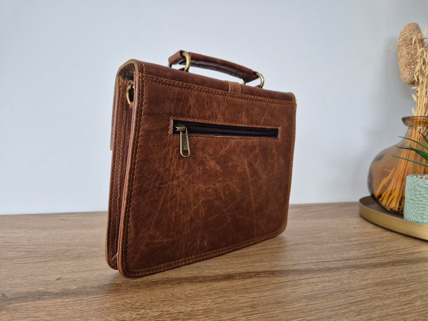 Sac à main bandoulière "Rita" - cuir recyclé
