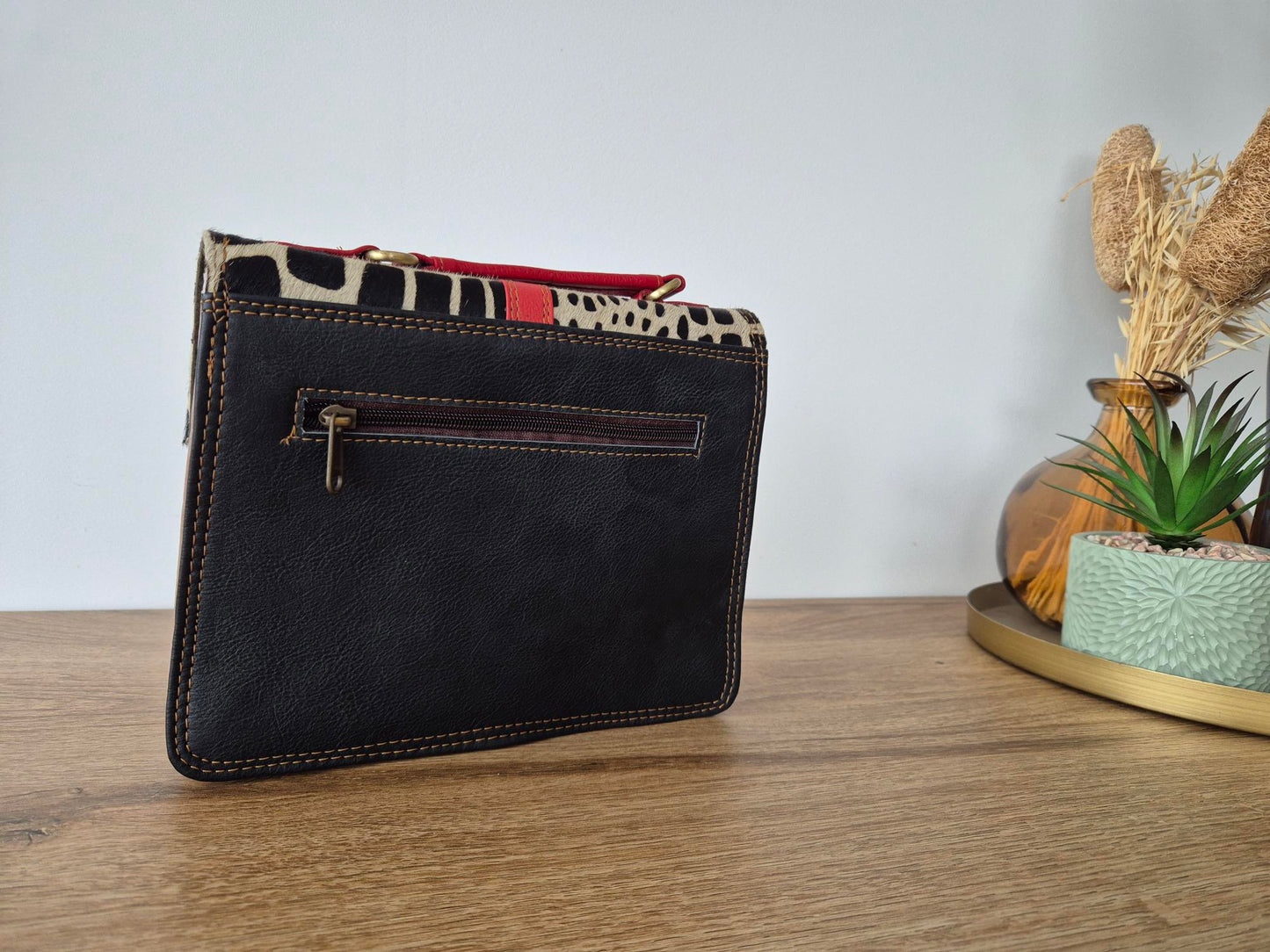 Sac à main bandoulière "Rita" - cuir recyclé