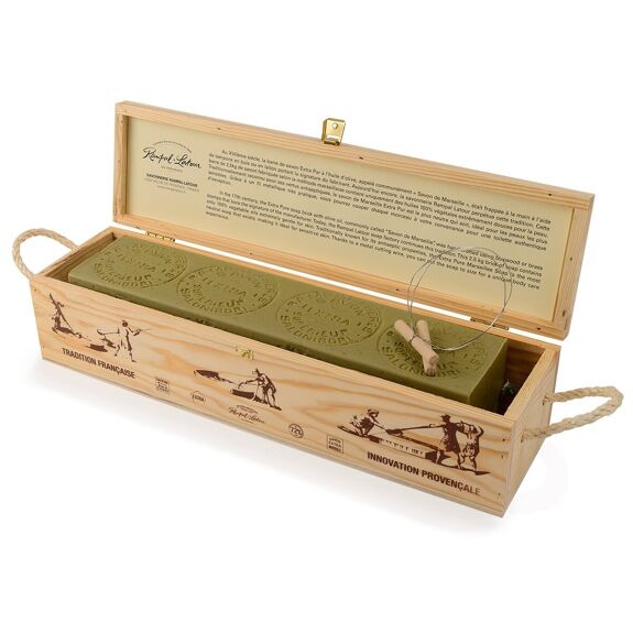 Barre de savon de Marseille à l'huile d'olive en coffret 2,5kg