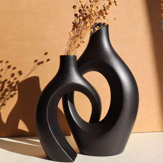 Duo "Vases Enlacés" - céramique