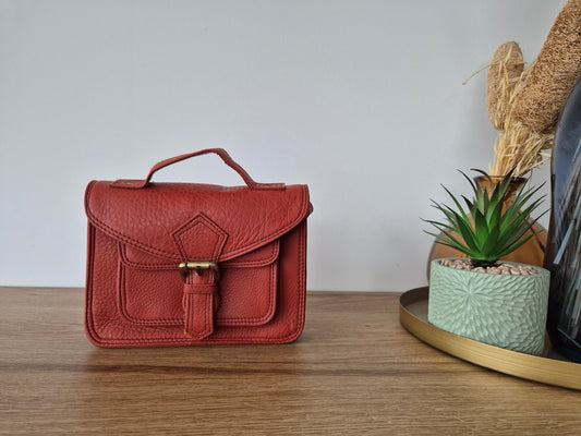 Sac à main bandoulière "Romy" - cuir recyclé