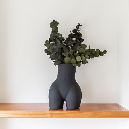 Vase "Nu" noir - céramique
